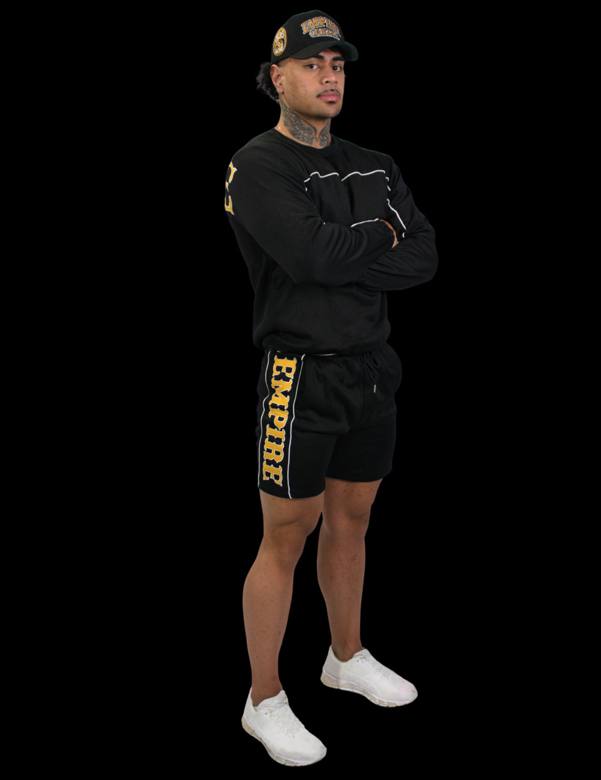 CREWNECK/SHORTS TRACKSUIT SET
