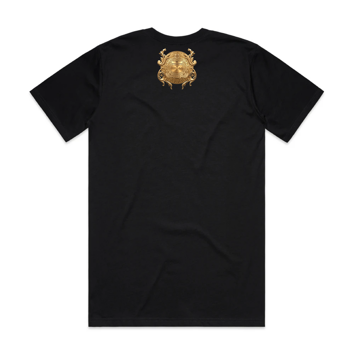 6E BLK N GOLD T SHIRTS