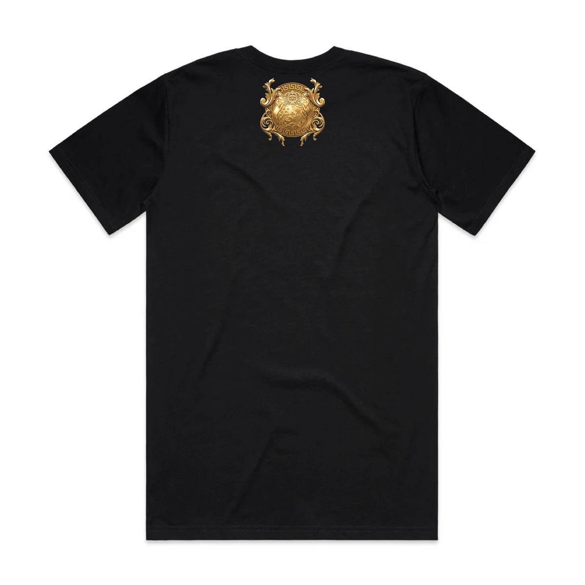 6E BLK N GOLD T SHIRTS